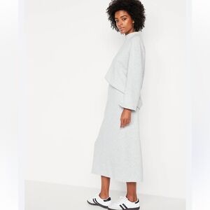 Old Navy Grey Matching Skirt and Top Set